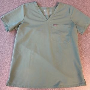Figs Scrubs- Catarina medium jade top